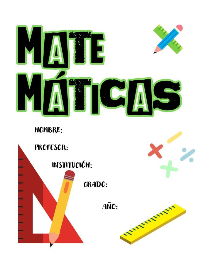 10 Modelos GRATIS Car tula De Matem tica F cil Descargar 10 Modelos GRATIS Car tula De Matem tica F cil Descargar